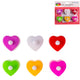 Heart Led Battery Operated Multicolor Tealight Set Of 6