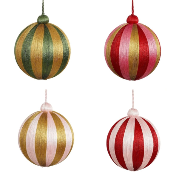 House Of Seasons Kerstbal 10 Cm 4 Assorti