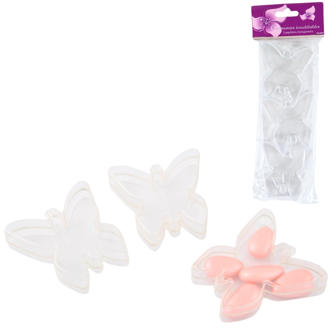 Butterfly Pendant 7.5 Cm 3 Pieces