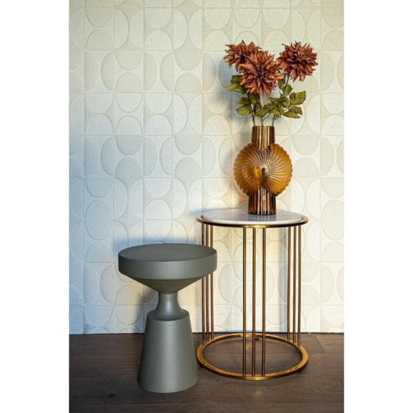 Ptmd Side Table Danillios Olive Green 40 Cm