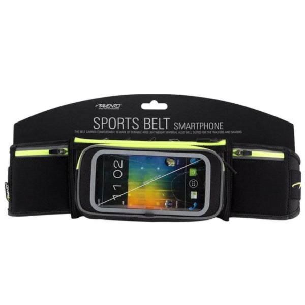 Pasek sportowy do smartfona Avento 21szt. Czarny/fluorescencyjny żółty, jeden rozmiar