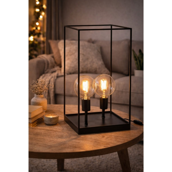 J-line Table Lamp Black Eu Plug 50 Cm