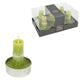 Green Bamboo Tea Lights 5 Cm 6 Pieces