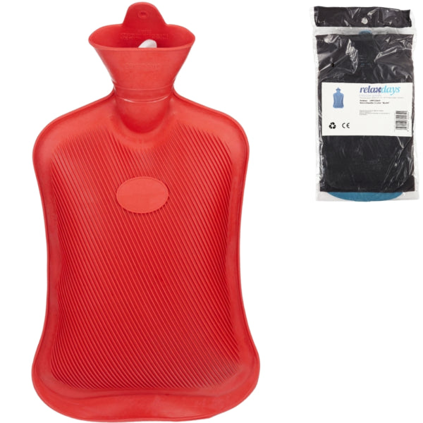 Relaxdays Hot Water Bottle Red 2 L