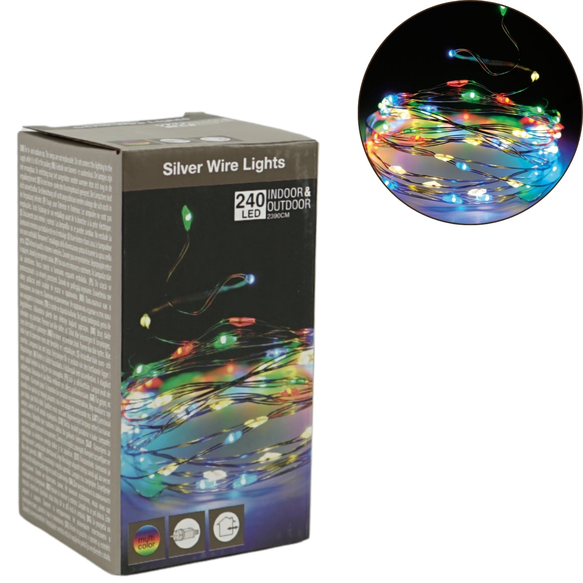 Light Chain 240 Led Eu Plug Multi Color 24 Meters