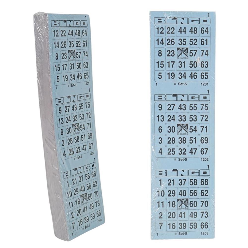 400028 Bingo Cards 1-75 Perforated 3 Thick Single