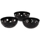 Tealight Holder/ Fragrance Cube Holder Amber Metal Black 7.5 Cm 3 Assorted