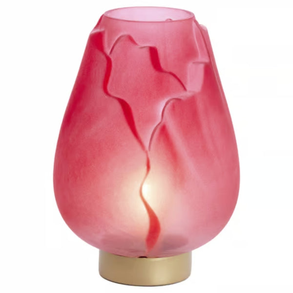 Solas & Maireachtáil Lampa Tábla faoi stiúir Ginny faoi stiúir Ceallraí Rose Gold 27 Cm