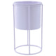 Housevitamin Flower Pot On Stand Metal Lilac 19 Cm