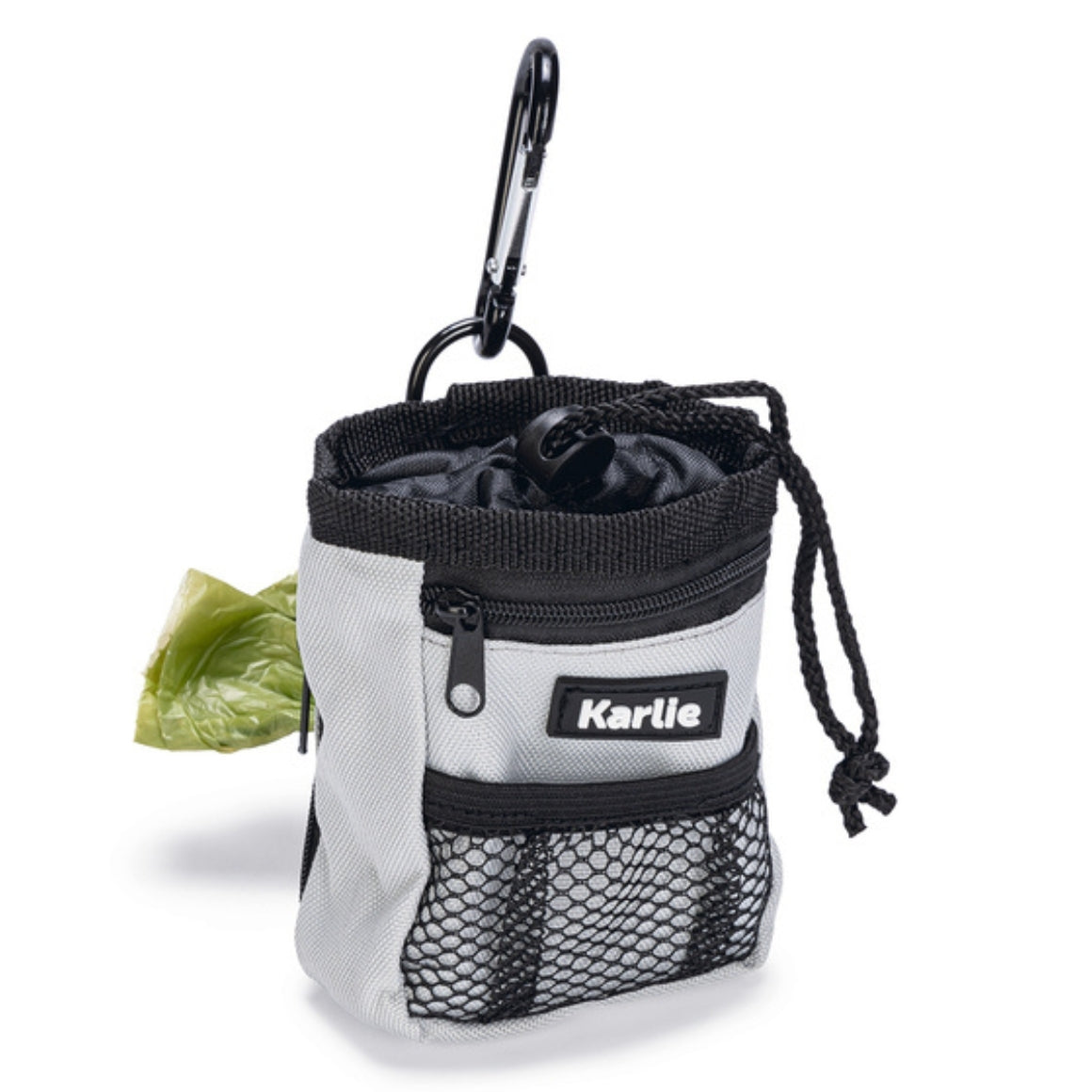 Karlie Poop Bag Holder And Treat Bag For Dog Grey 10 Cm