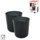 Curver Cup Black 8.6 Cm Set Of 2