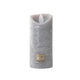Ptmd Led Battery-operated Pillar Candle Xs Grey 5.5 X 12.5 Cm