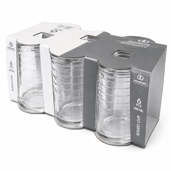 Homeware Drinking Glass Soleo 200 Ml 6 Pieces