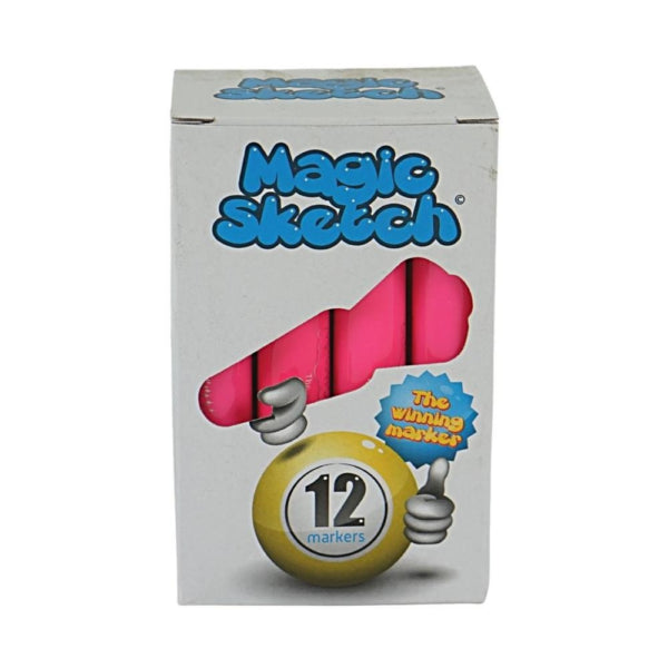 402085 Pixuri Magic Sketch Roz Cu Miros 12 Cm Set De 12