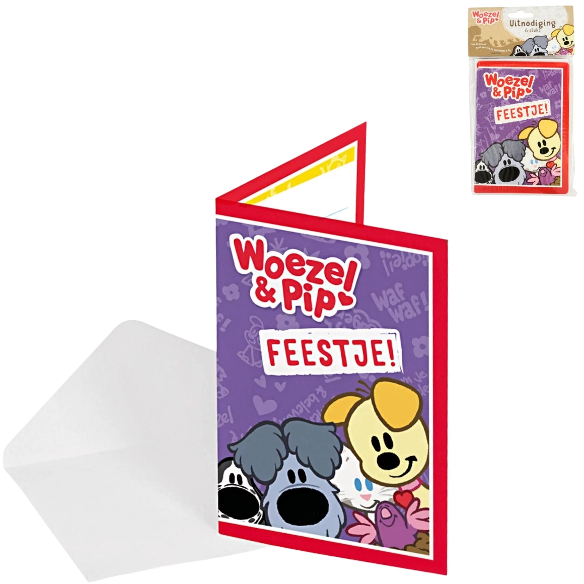 Folat Woezel & Pip Invitations 8 Pieces