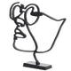 Light & Living Statue Face Black 45 Cm