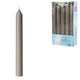 Grey Dinner Candles 2 X 16 Cm 10 Pieces