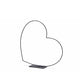 Decorative Heart Frame Horizontal Black 24 Cm