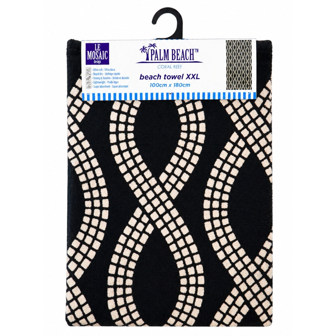 Mosaic Beach Towel 100 X 180 Cm