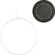 Silver-colored Circle With Led Lighting Battery Operated 50 Cm