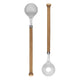 Sagaform Nature Salad Cutlery Wood Stainless Steel 31 Cm Set Of 2