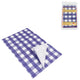 Blue Checked Paper Tablecloth 80 X 80 Cm