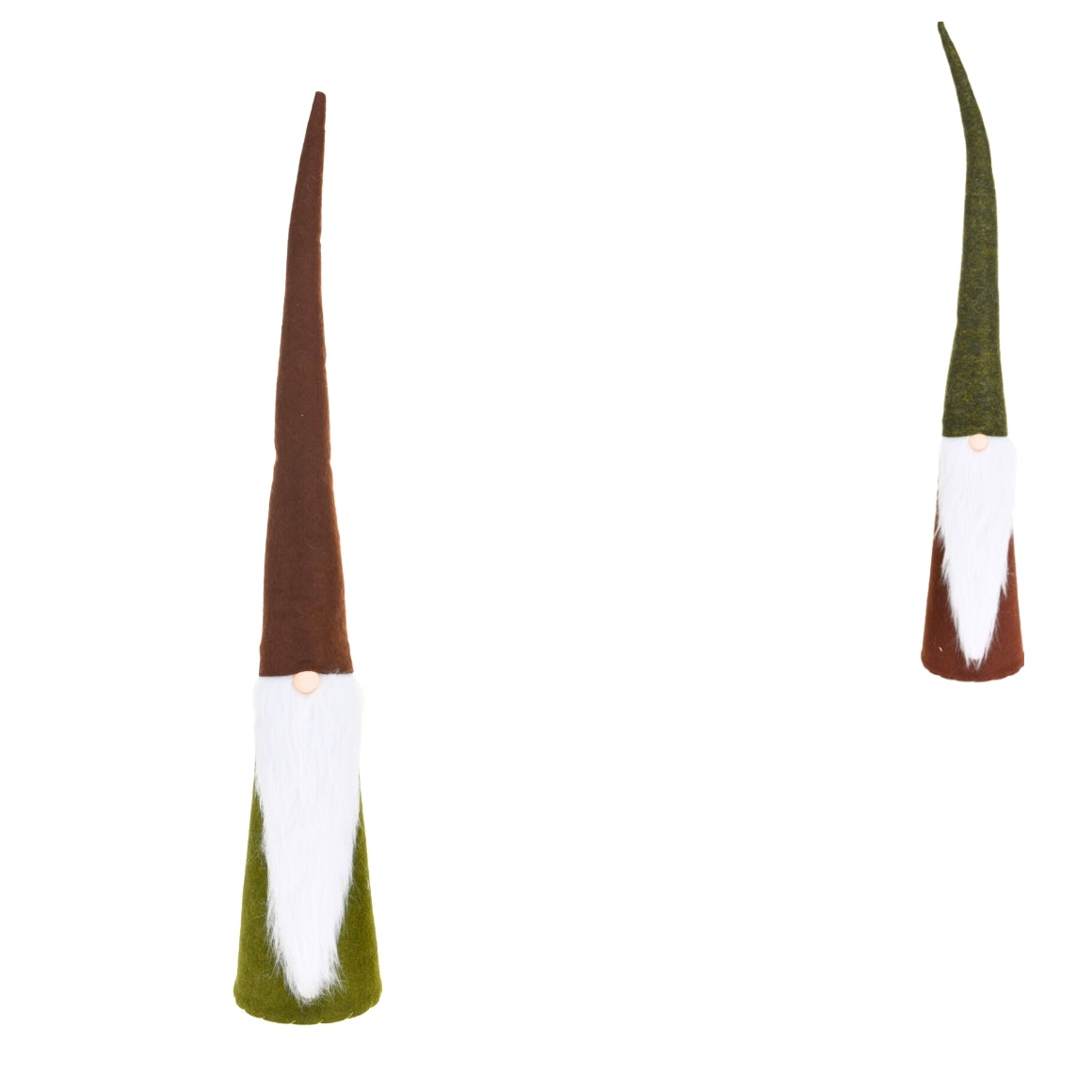 Felt Santa With Long Pointed Hat 43 Cm 2 Assorted