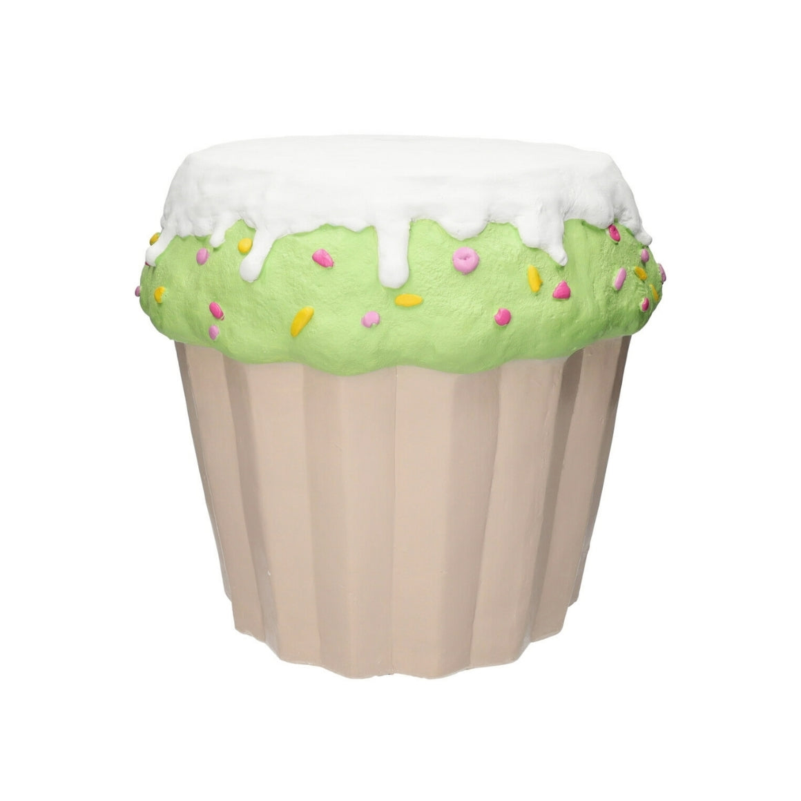 Cupcake Side Table White/green 37 Cm