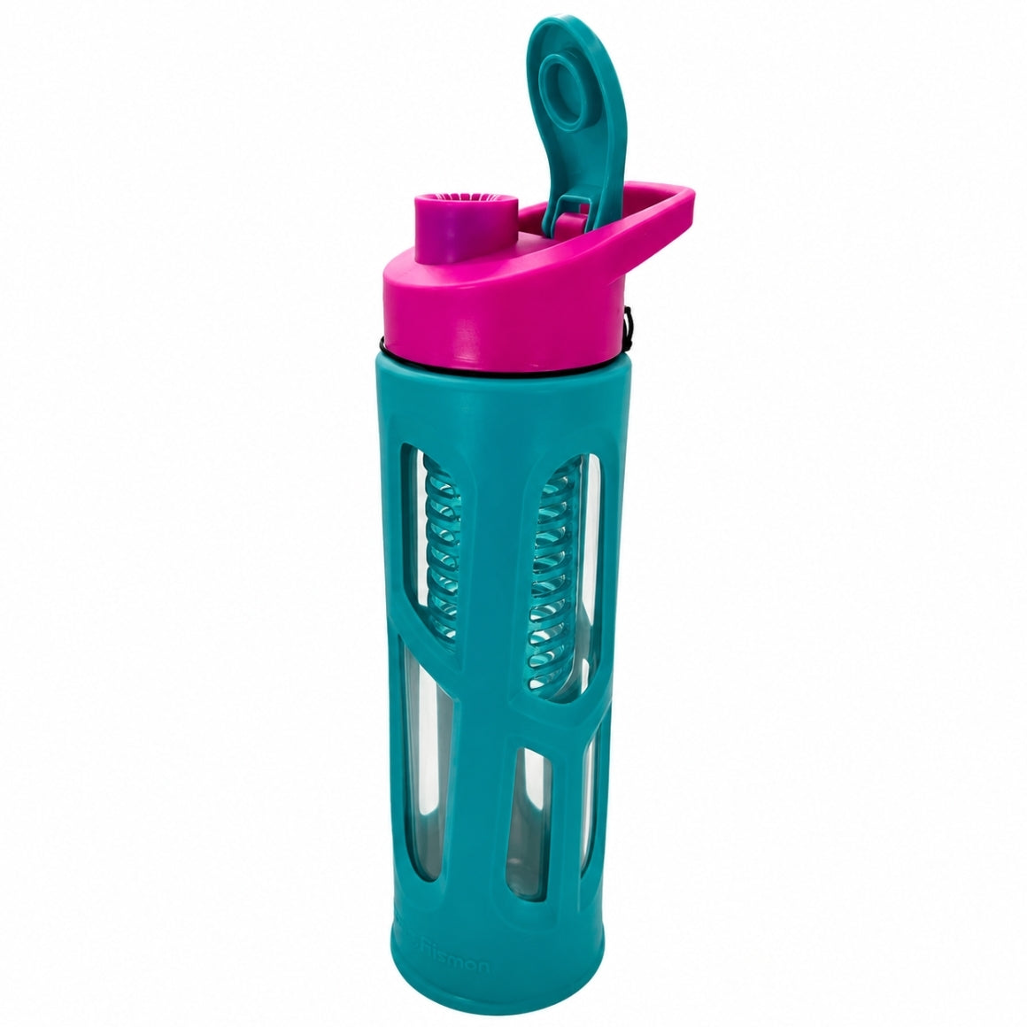 Green Canteen Flip Cap Drinking Bottle Glass Aqua/pink 561 Ml