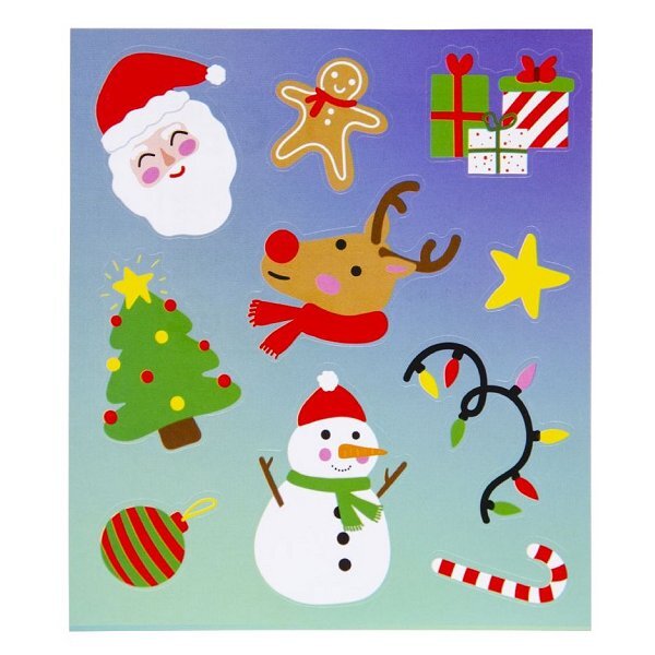 Christmas Stickers For Children 10 Pieces