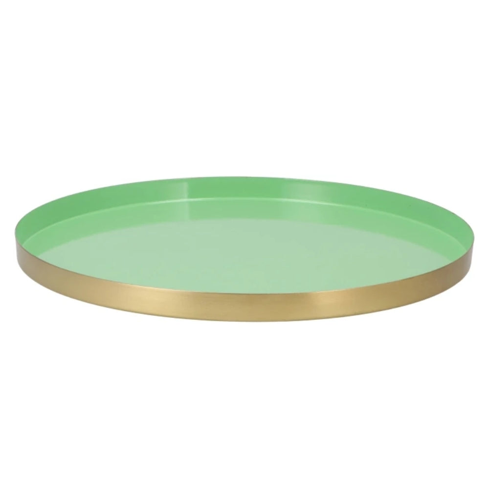 Marrakech Mint Gold-colored Tray 40 Cm