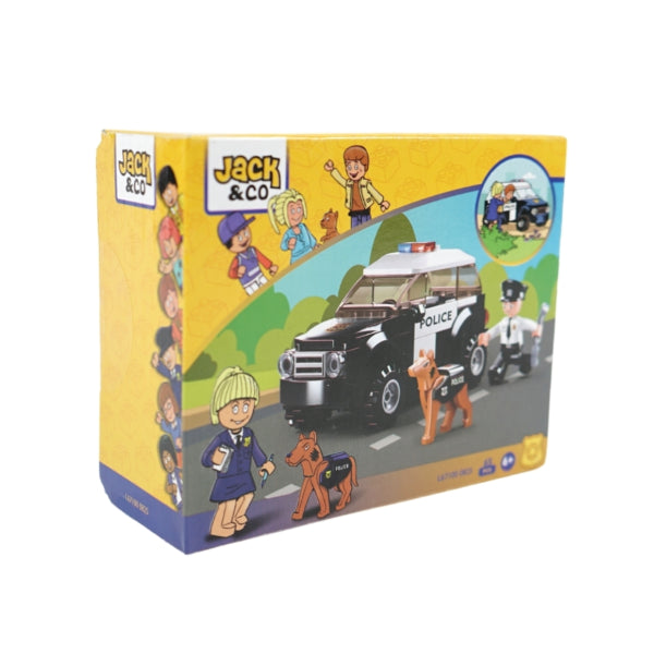 Sluban Jack&co Policajné auto 65-dielne 11 cm