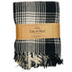 Take A Plaid Polyback Picnic Throw Black/white 160 X 160 Cm