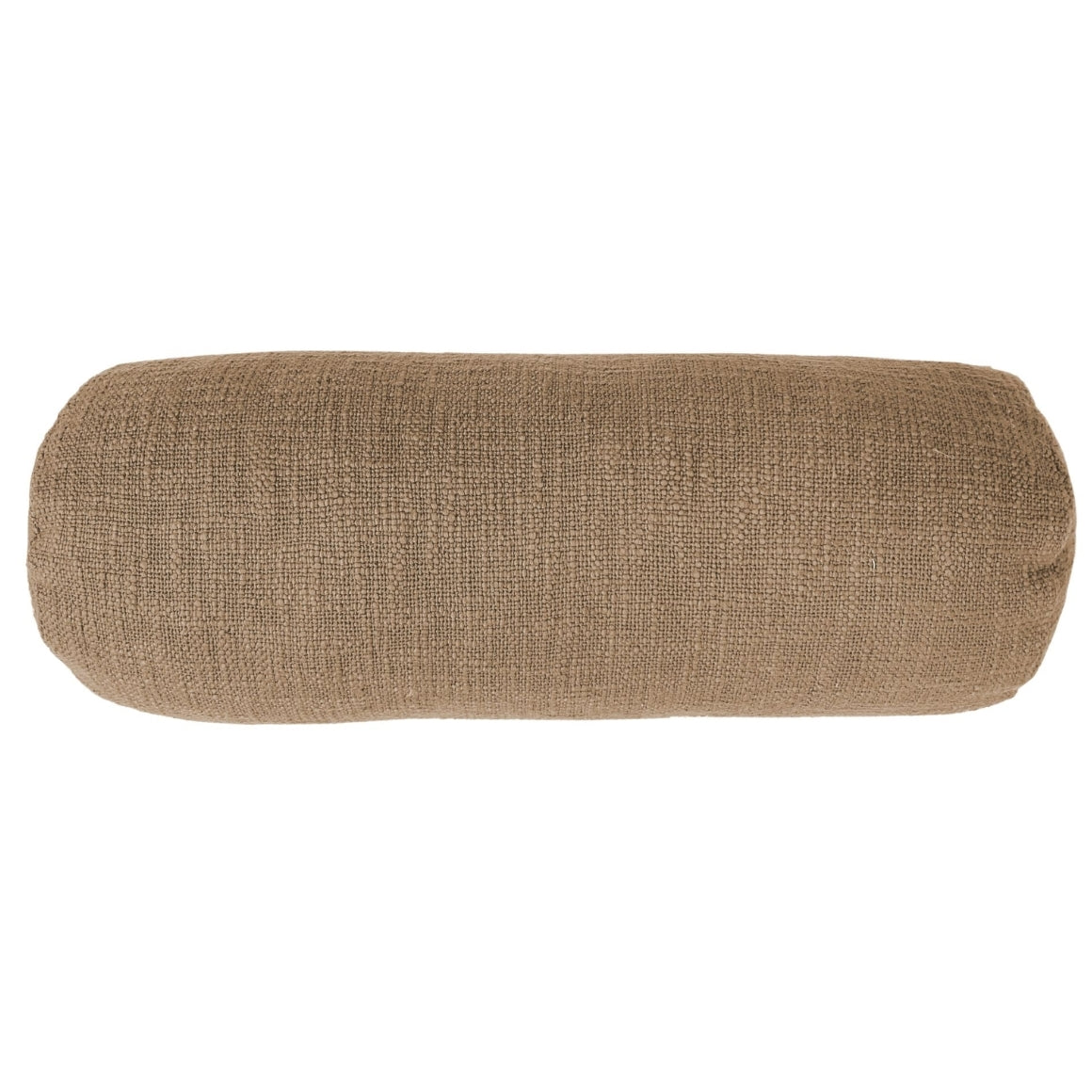 Tiseco Bolster Cushion Cotton Slub Indian Tan 15 X 45 Cm