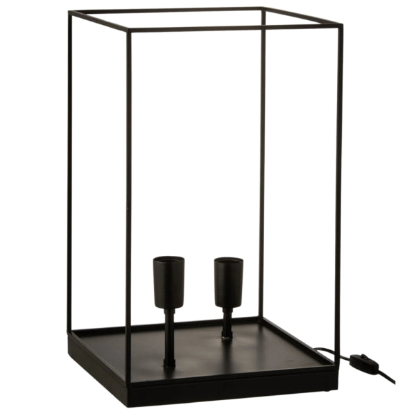 J-line Table Lamp Black Eu Plug 50 Cm