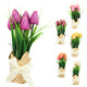 Artificial Tulip Flowers In Gift Packaging 23 Cm 6 Assorted