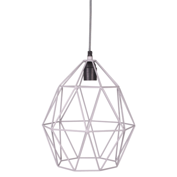 Kidsdepot Wire Pendant Lamp Grey 30 Cm