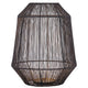 Ptmd Justy L Lantern Black/gold 38 Cm