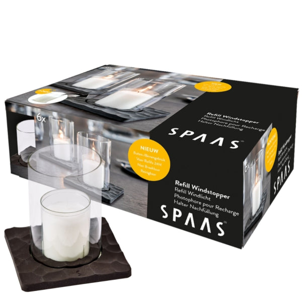 (r) Spaas fyrfadsstage til Windstopper Refills 11,5 Cm 6 stk.