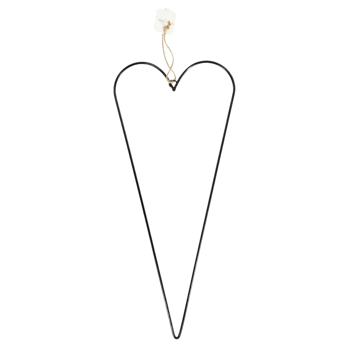 Stern Fabrik Decorative Heart Metal Black 40 Cm
