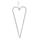 Stern Fabrik Decorative Heart Metal Black 40 Cm