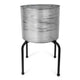 Senza Flower Pot On Metal Stand 51 Cm