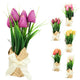 Artificial Tulip Flowers In Gift Packaging 23 Cm 6 Assorted