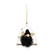 Pendant Fluffy Angel Bow Black 16 Cm