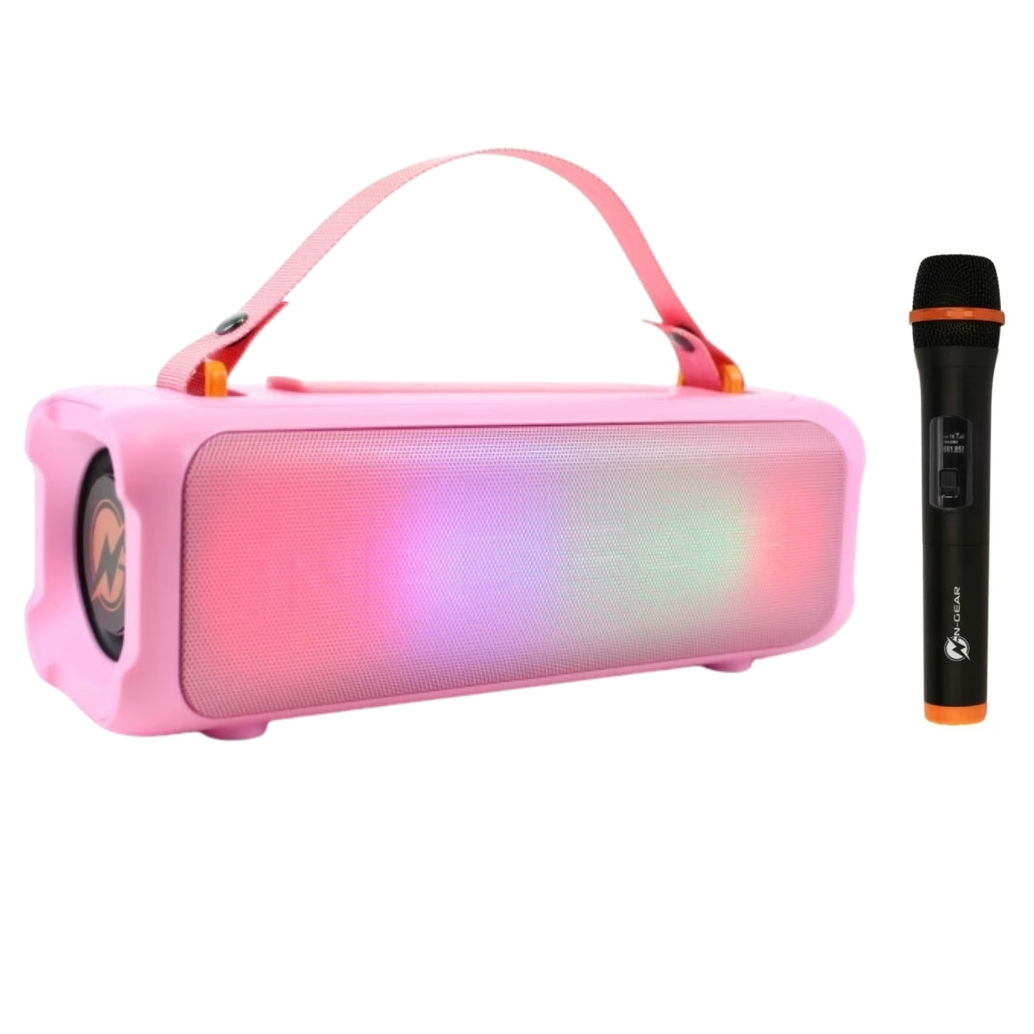 N-gear Blazooka Bluetooth Speaker Karaoke Set Pink 100 Watts