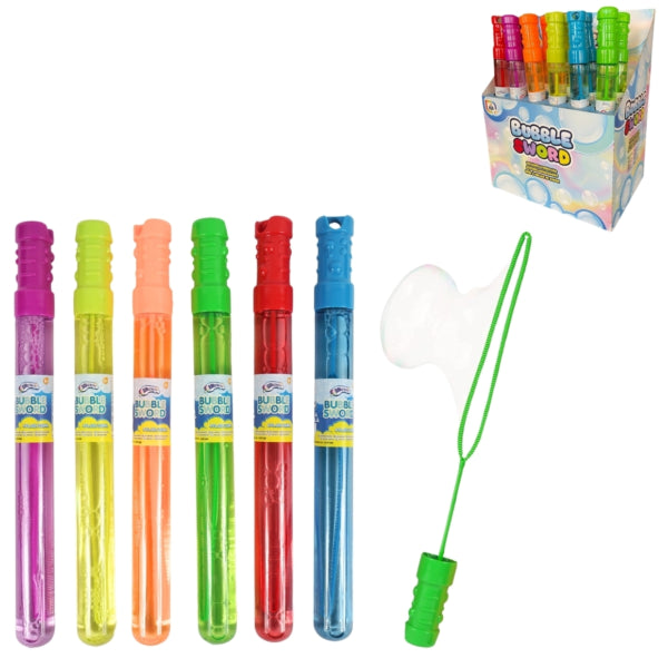 Bubble Blowing Sword 36 Cm 6 Assorted