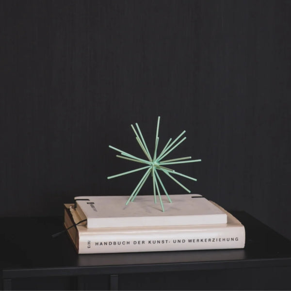 Housevitamin Ornament Firework Metal Mint Green 25 Cm