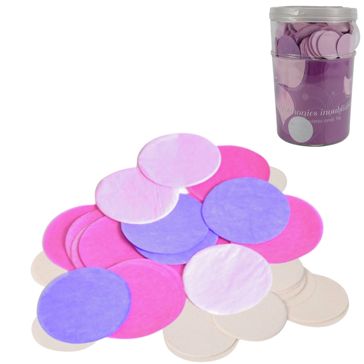 Confetti In A Bucket Of Pink Shades 1 Kg