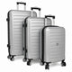 Sunset Suitcase Set Silver 95/56/27 L Set Of 3