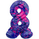 Folat Foil Balloon Standing 8 Paint Splash 41 Cm